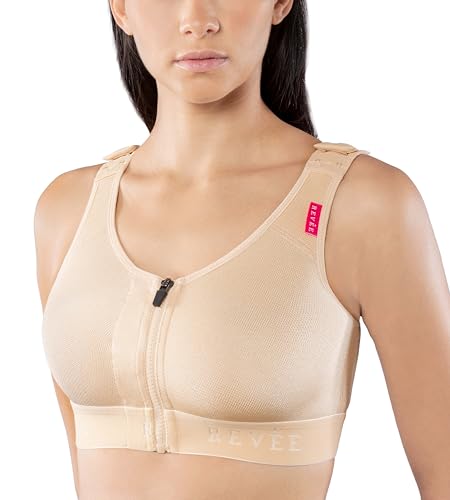 REVÉE Kompressions BH Nach Brust Op - Postoperativer BH für Additive Mastoplastik, Reduktion, Prothesenersatz, Mastopexie, Onkoplastik, Quadrantektomie, Schwangerschafts BH, Bra Elodie von Revée