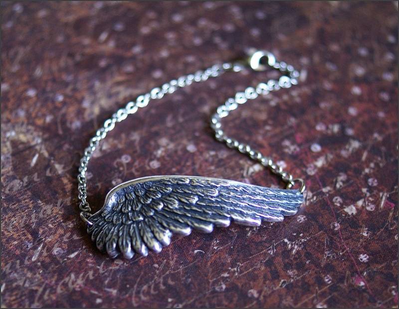 Engel Flügel Armband Flügel Anhänger Schmuck, Engelsflügel Silber, Silber Armband, Feder Glaube, Remembrace, Geschenk Für Sie von RevelleRoseJewelry