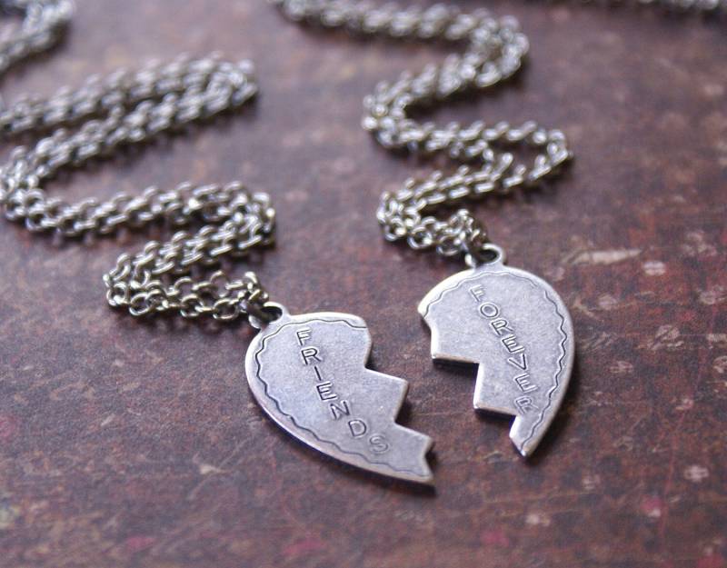 Freundschaft Silberkette, Freunde Für Immer Halskette, Friends, Bff Schmuck, Zwei Halskette Set, Schwester, Mutter, Tochter Schmuck Perfekt von RevelleRoseJewelry