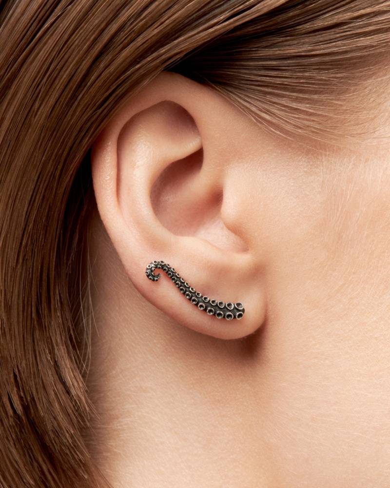 Oktopus Ohr Kletterer Ohrringe Sterling Silber 925 Manschette Boho Schmuck Tentakel Crawler Geschenk Für Sie Weihnachtsgeschenk - Fes001 von Revelmy