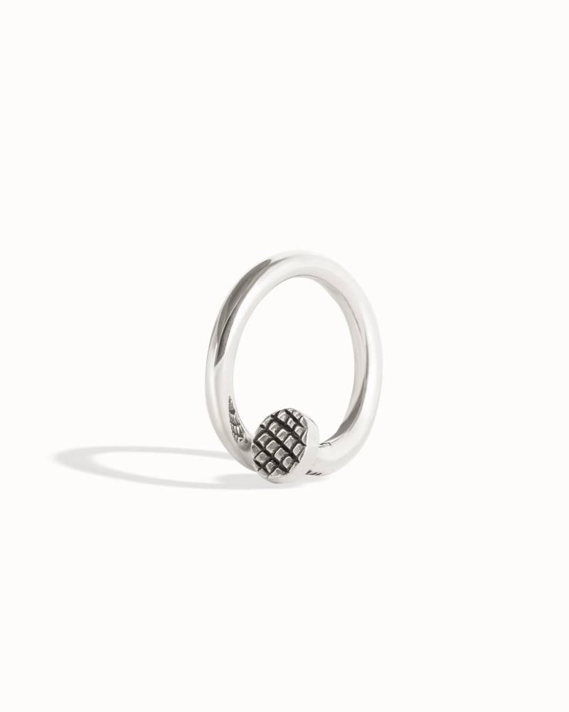 Silber Nagel Septum Ring Nasenring Körper Schmuck Sterling Boho Mode Edgy Style 14G 16G Geschenk Für Sie - Bse045 von Revelmy