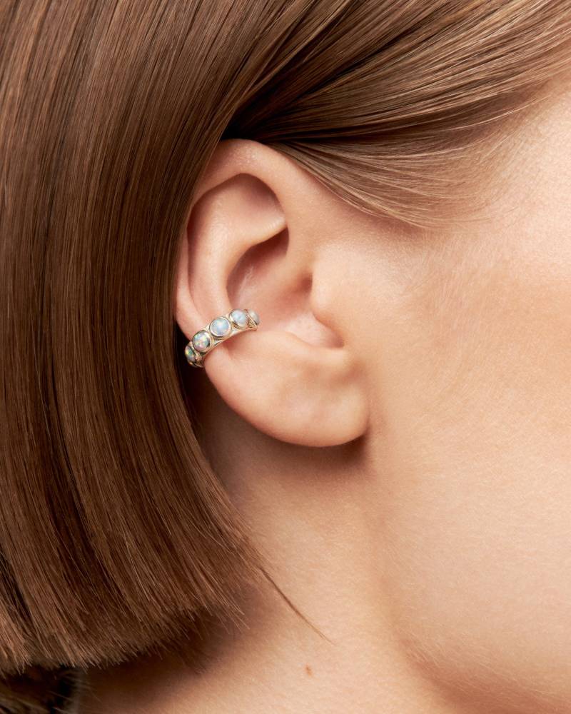 Sterling Silber Ohr Manschette Ohrring Blau Opal Steine Inlay Wickeln Ohrringe Moderne Schmuck Geschenk Für Sie - Ecu009 von Revelmy