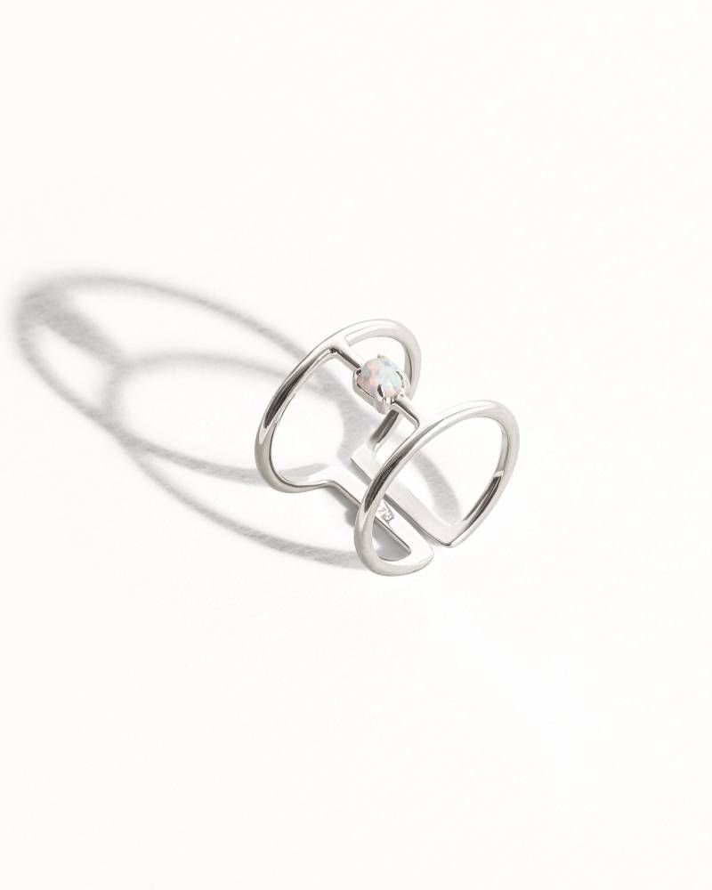 Türkis Opal Ring Sterling Silber Draht Verstellbarer Minimalist Wickelring Boho Schmuck Geschenk Für Sie - Fri007 von Revelmy
