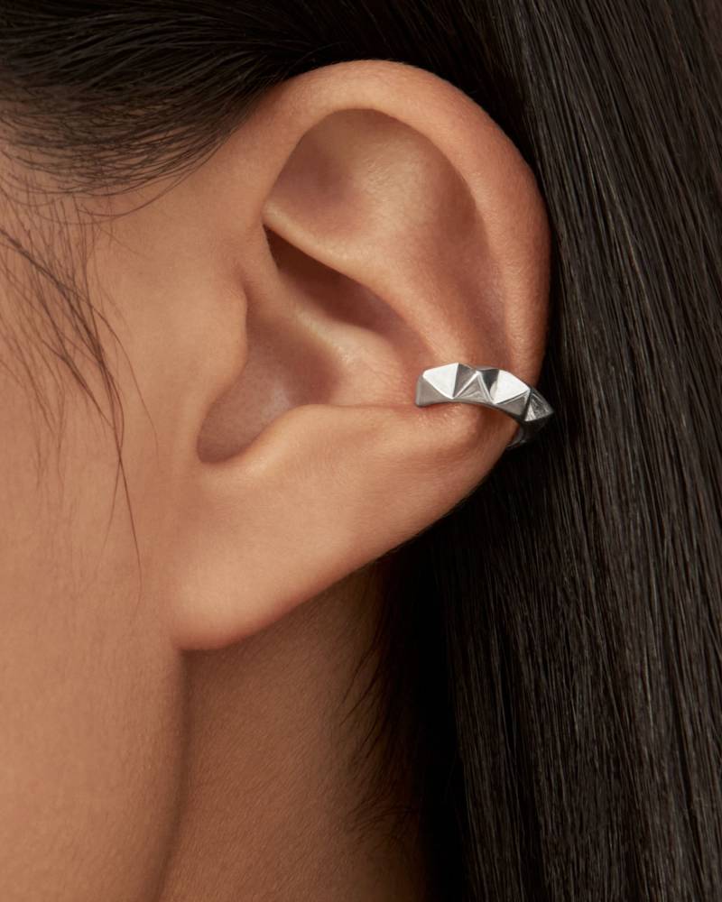 sterling Silber Pyramide Ohr Manschette Ohrring Wickeln Ohrringe Moderne Schmuck Geschenk Für Sie - Ecu011 von Revelmy