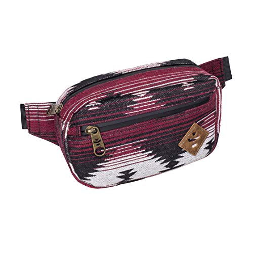 Revelry Companion Smepp Proof Crossbody-Tasche wasserabweisend mit verstellbarem Gurt für Reisen, Sport, Segeltuch außen für Männer und Frauen, Kastanienbraunes Muster von Revelry Supply
