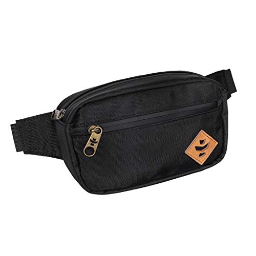 The Companion – geruchsdichte Umhängetasche, Schwarz, 8.5'' x 5'' x 2.5'' von Revelry Supply