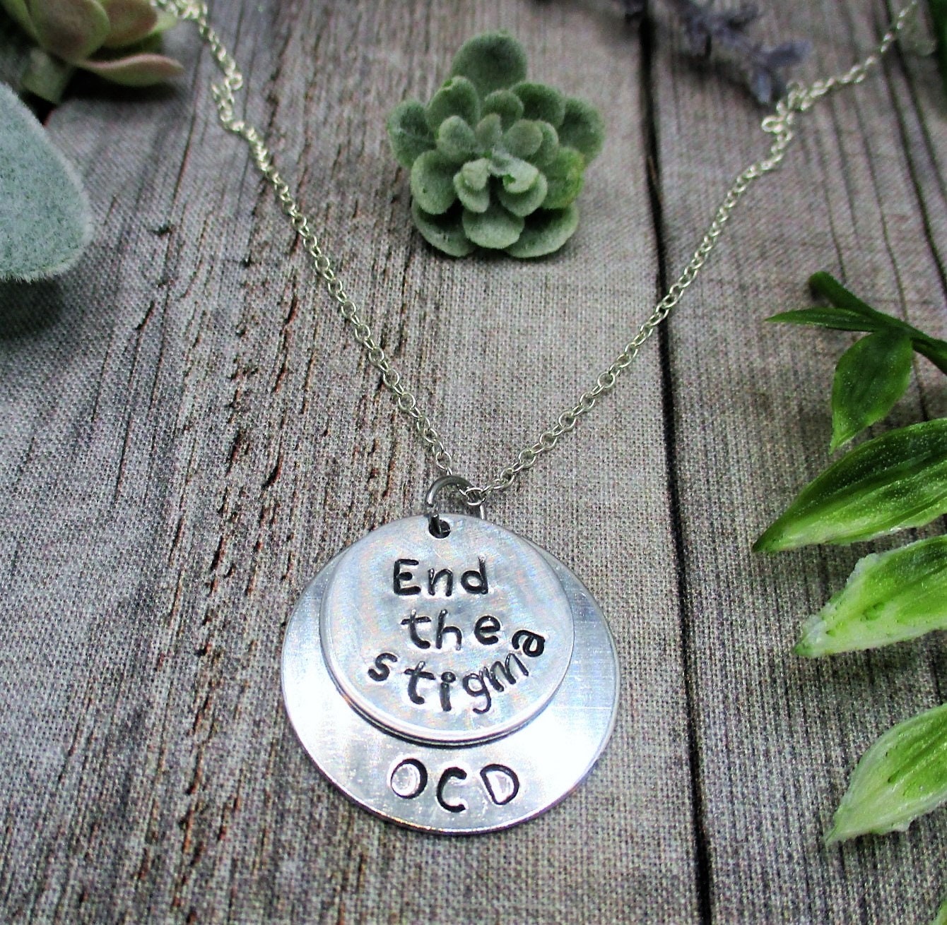 End The Stigma Halskette Mental Health Ocd Geschenke Für Sie/ Ihn von RevelryJewelry