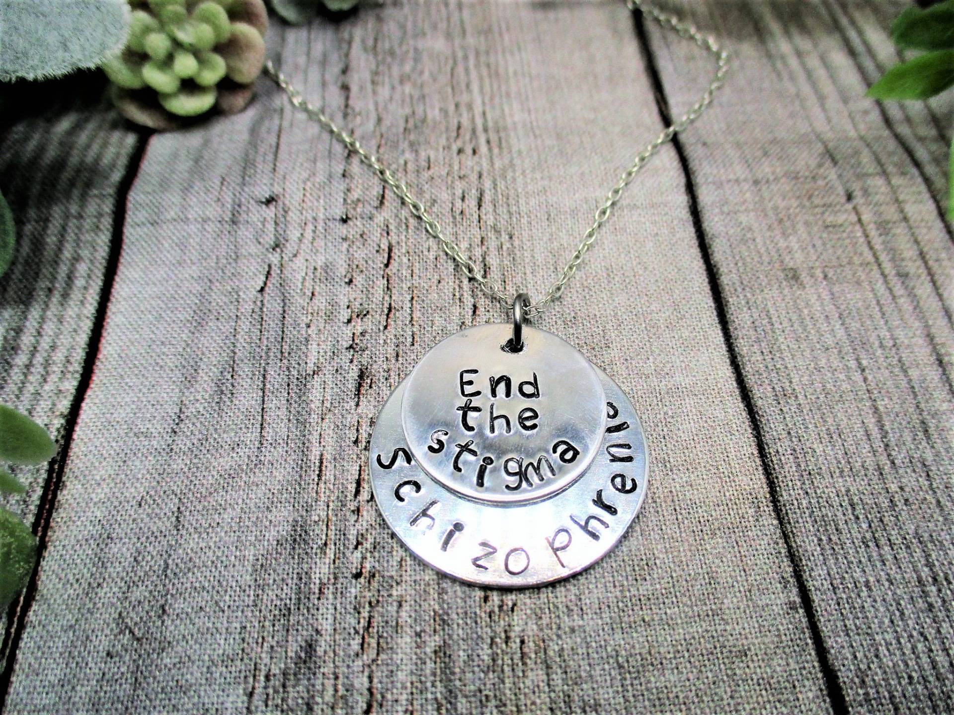 End The Stigma Halskette Mental Health Schizophrenie Geschenke Für Sie/ Ihn von RevelryJewelry