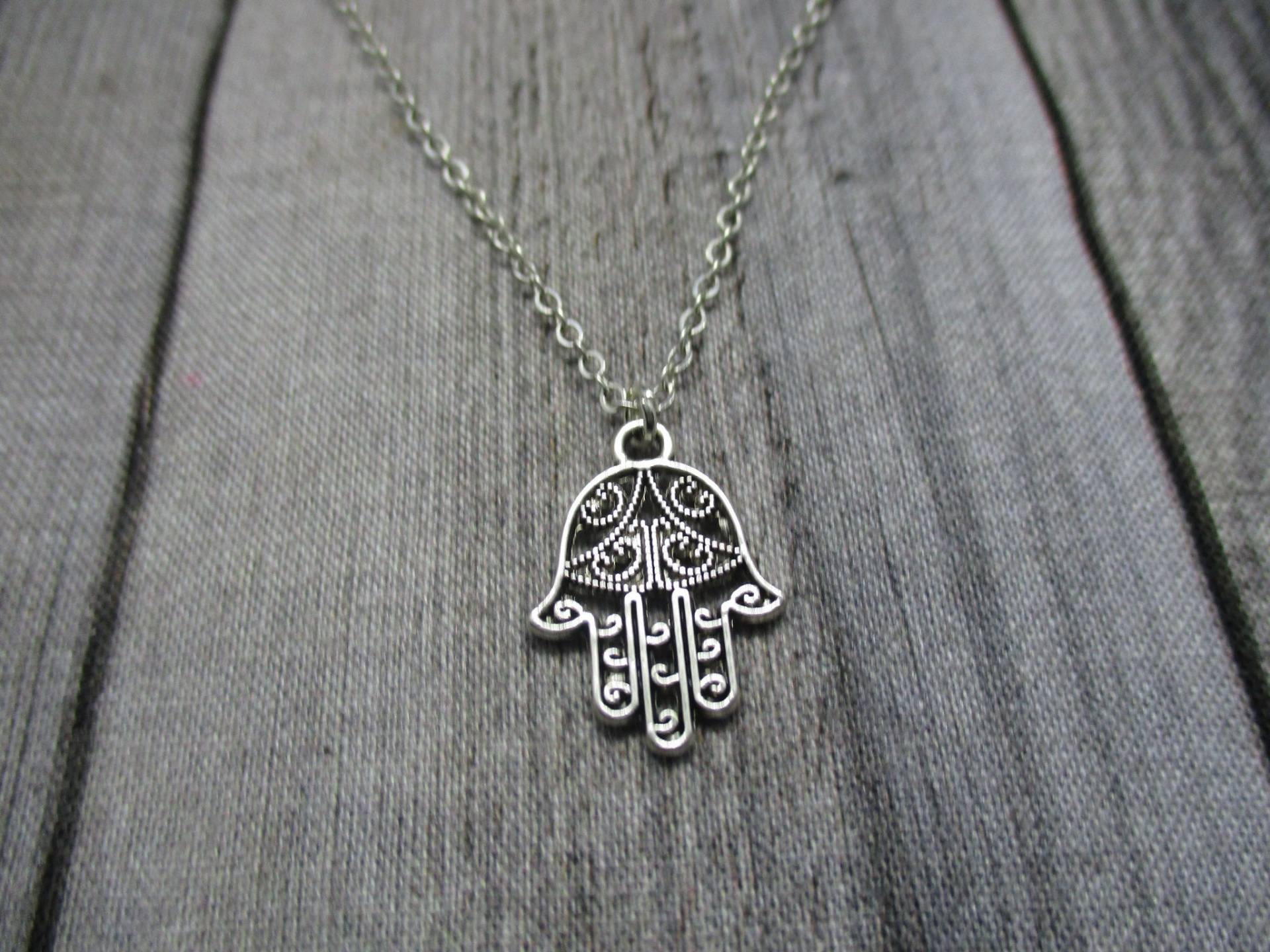 Hamsa Halskette Hand Caballah Schmuck Geschenke Für Sie /Ihn von RevelryJewelry