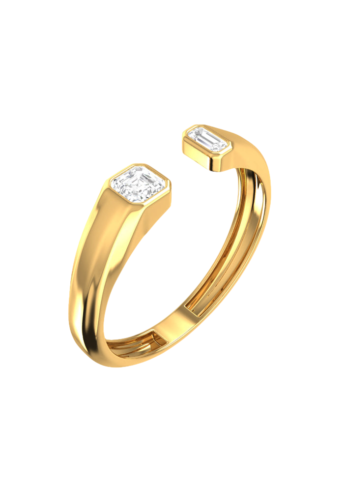 Double Emerald Signet Ring von Rêver