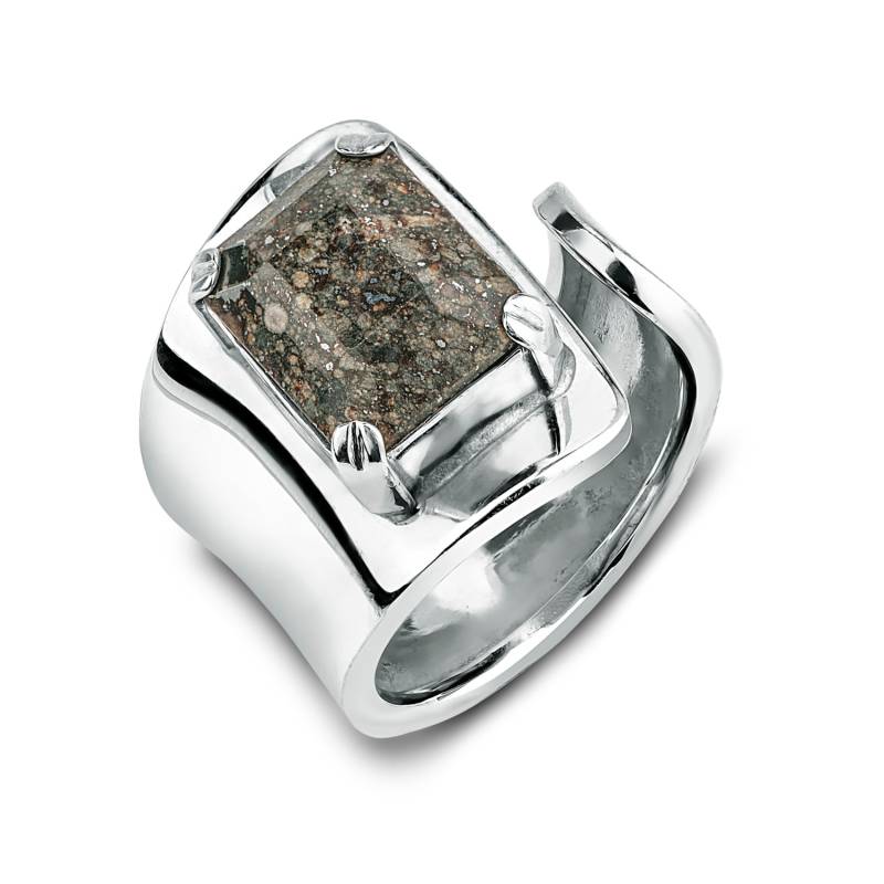 Meteorit Ring, Signet - Uniqe Schmuck in Silber, Nordwest-Afrika-869-Sammlung Meteorit Ring, Signet - Uniqe Schmuck in Silber, Nordwest-Afrika-869-Sammlung von Reverno