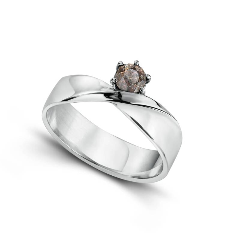 Meteorit-Ring in Silber | Diamantschliff, Möbius-Band, Band, Band Der Unendlichkeit, Unendliche Liebe Meteorit-Ring in Silber | Diamantschliff, Möbius-Band, Band, Band Der Unendlichkeit, Unendliche Liebe von Reverno