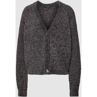 OPUS Cardigan mit V-Ausschnitt Modell 'Denille' in Anthrazit, Größe 42 von Opus