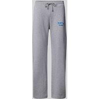 Review X MATW Regular Fit Sweatpants mit Label-Print in Hellgrau, Größe XL von Review X MATW