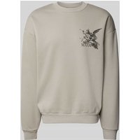 Review X MATW Sweatshirt mit Label-Print - MATW X Review in Mittelgrau, Größe M von Review X MATW