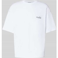 Review X MATW T-Shirt mit Label-Stitching in Weiss, Größe XXL von Review X MATW