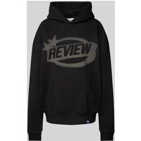 Review Hoodie mit Label-Print in Black, Größe L von Review