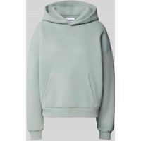 Review Hoodie mit Label-Stitching in Bleu, Größe L von Review