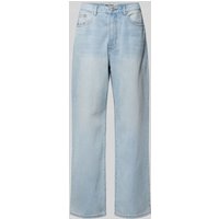 Review Jeans mit weitem Bein im Used-Look in Hellblau, Größe 26 von Review