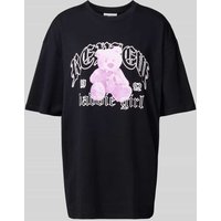 Review Oversized T-Shirt mit Label-Print in Black, Größe L von Review
