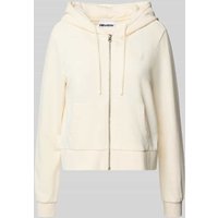 Review Sweatjacke mit Label-Stitching in Offwhite, Größe XL von Review