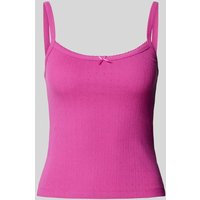 Review Top mit Schleifen-Detail in Fuchsia, Größe L von Review