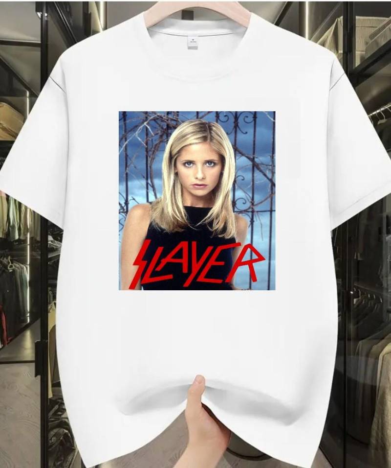 T-Shirt - "Vampire" Slayer Weiß von ReviewExperts