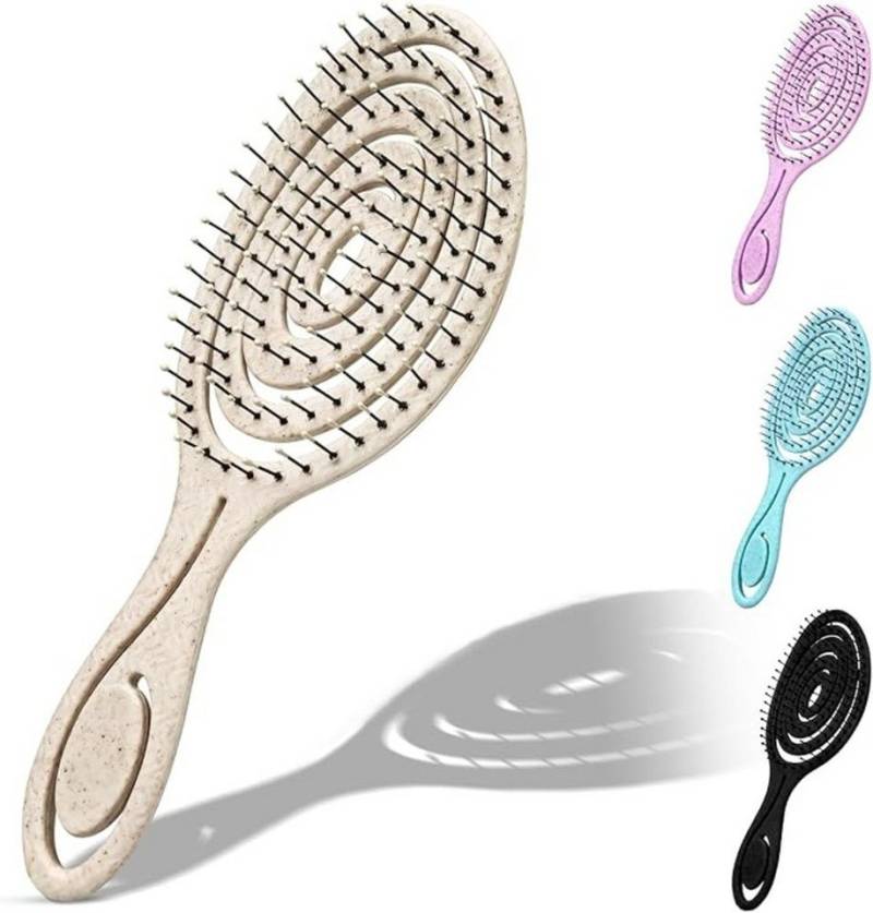 Revinta Haarbürste Haarbürste Profi Entwirrbürste Ohne Ziepenfür Damen Männer Kinder von Revinta