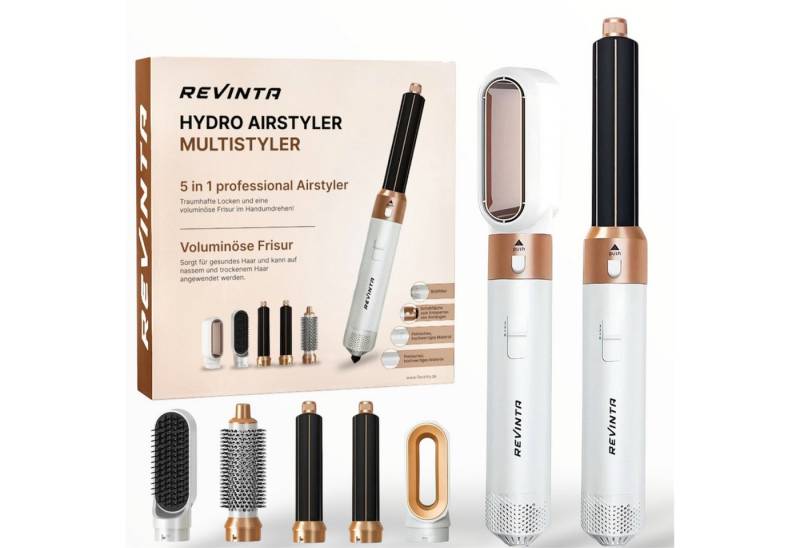 Revinta Multihaarstyler Lockenstab 5-in-1 Hairstyler Lockenstäbe Set, Negativ Ionen von Revinta