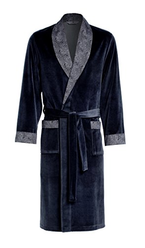 Revise Bento RE-103 Herren Bademantel - Morgenmantel – 80% Baumwolle - Graphite C2 - Gr. XL von R Revise