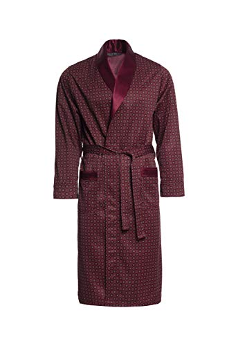 Herren Morgenmantel - Revise Brais RE-502 - Dünn und leicht – Bordeaux – 4XL von R Revise