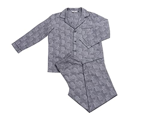 Revise RE-910 Schlafanzug für Herren - Herrenpyjamas - Pyjama – 100% Baumwolle – Schwarz C2 – Gr. M von R Revise