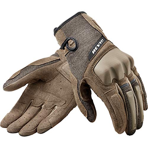 REV'IT! Motorradhandschuhe kurz Motorrad Handschuh Volcano Handschuh sand/schwarz M, Herren, Tourer, Ganzjährig, Textil, beige von REV'IT!