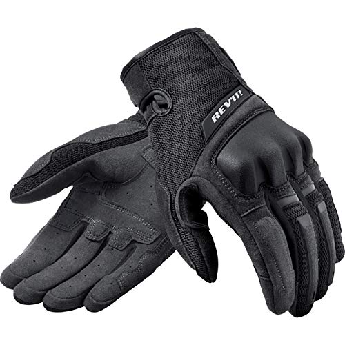 REV'IT! Motorradhandschuhe kurz Motorrad Handschuh Volcano Handschuh schwarz L, Herren, Tourer, Ganzjährig, Textil von REV'IT!