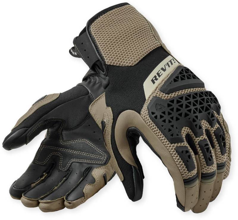Revit Motorradhandschuhe Sand 5 Motorrad Handschuhe Atmungsaktiv von Revit