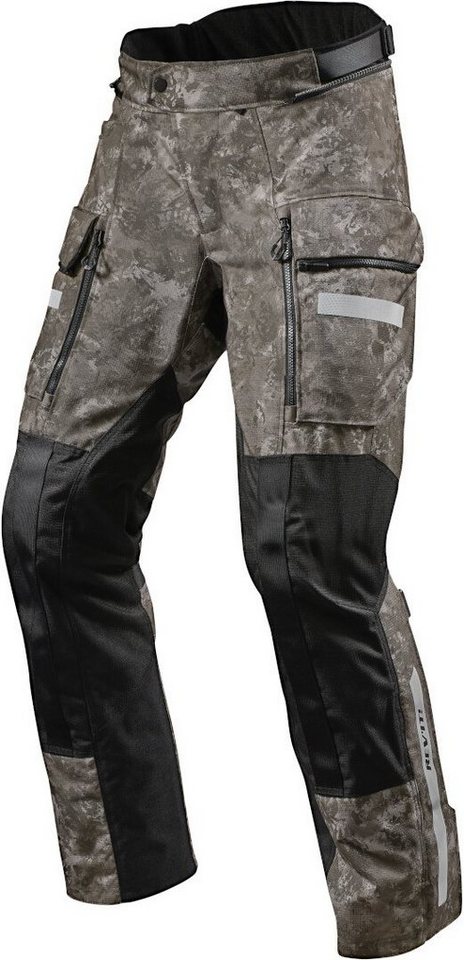 Revit Motorradhose Sand 4 H2O Motorrad Textilhose Knieprotektoren enthalten,wasserdicht,herausnehmbares Innenfutter von Revit