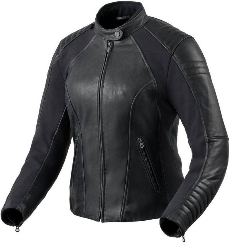 Revit Motorradjacke Coral Damen Motorrad Lederjacke herausnehmbares Innenfutter von Revit