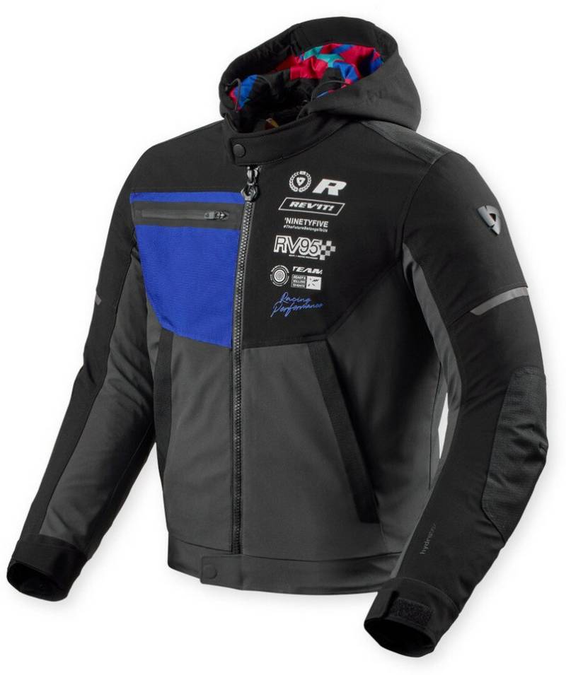 Revit Motorradjacke Haste H2O wasserdichte Motorrad Textiljacke herausnehmbares Innenfutter,wasserdicht von Revit