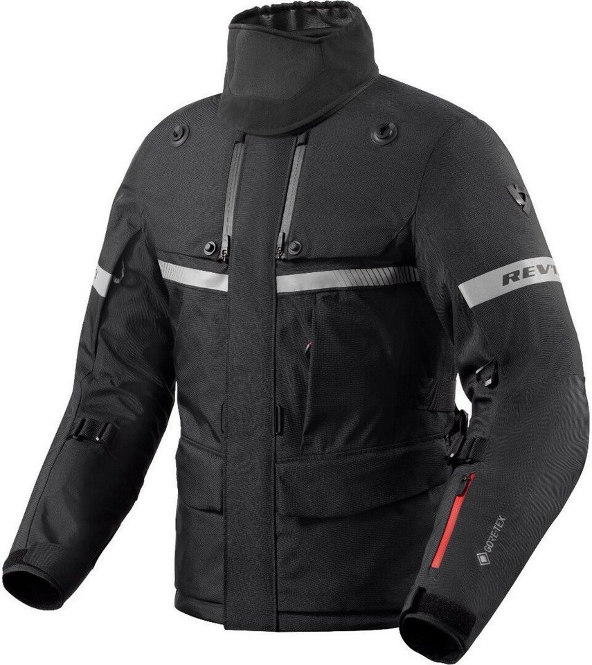 Revit Motorradjacke Poseidon 3 GTX Motorrad Textiljacke (wasserdicht) Wasserdicht protektoren reflektierende reißverschluss wasserdichte von Revit