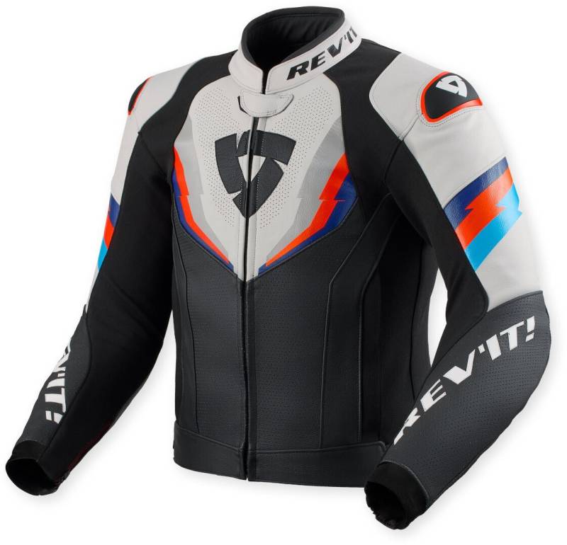 Revit Motorradjacke Quantum 3 perforierte Motorrad Lederjacke perforiert,herausnehmbares Innenfutter von Revit