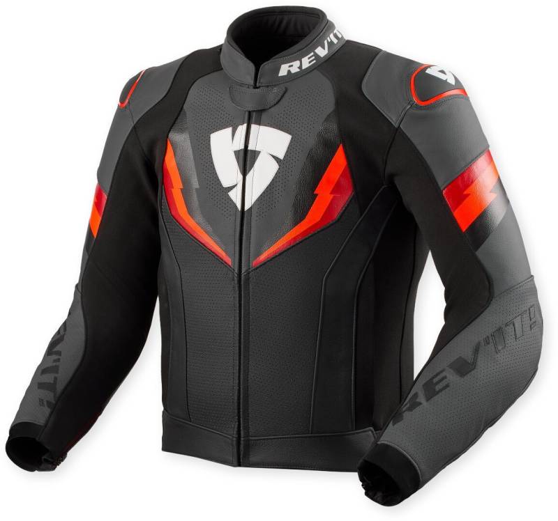 Revit Motorradjacke Quantum 3 perforierte Motorrad Lederjacke herausnehmbares Innenfutter,Perforiert von Revit