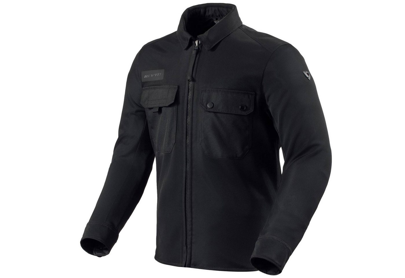 Revit Motorradjacke Revit Overshirt Tracer Air 3 Überhemd Schwarz atmungsaktiv von Revit