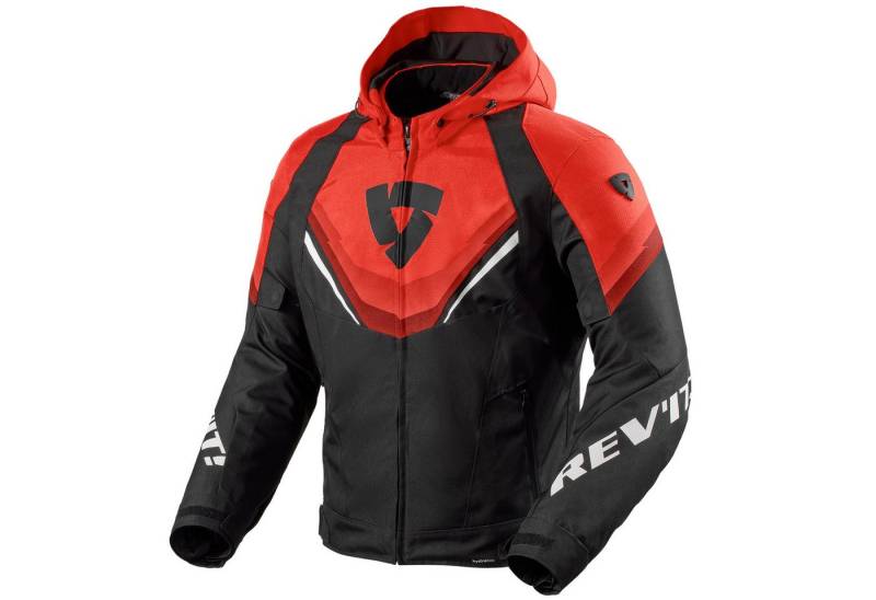 Revit Motorradjacke Revit Quantum 3 H2O Textiljacke Schwarz / Rot von Revit