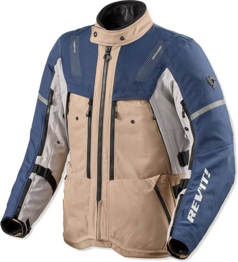 Revit Motorradjacke Sand 5 H2O wasserdichte Motorrad Textiljacke 3-Lagen-Laminat,herausnehmbares Innenfutter,herausnehmbare Membra von Revit