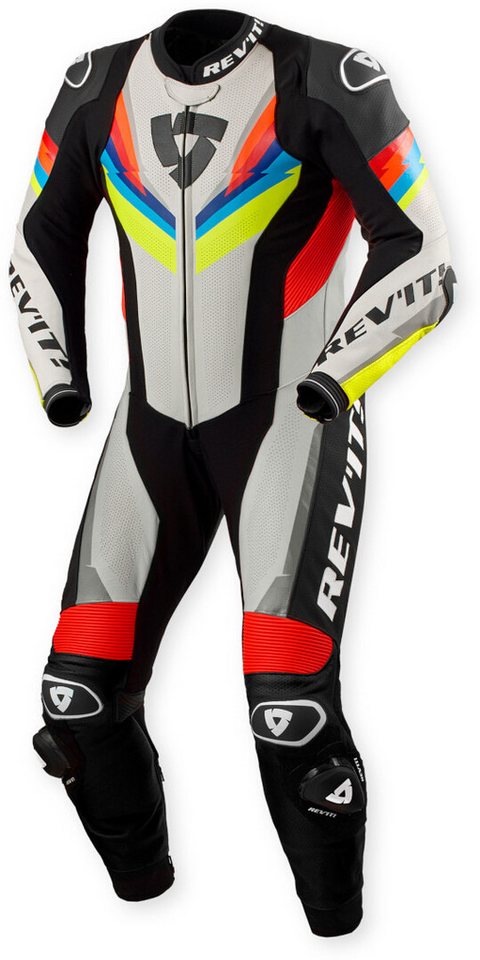 Revit Motorradkombi Quantum 3 perforierte 1-Teiler Motorrad Lederkombi Perforiert von Revit