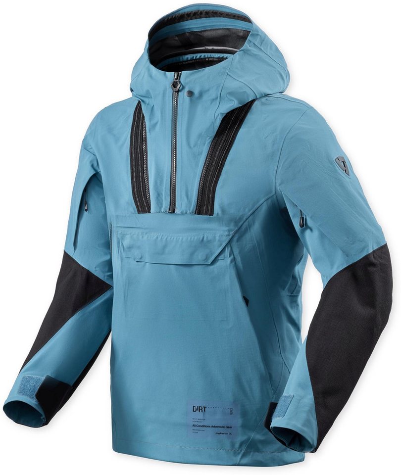Revit Regenjacke Smock Blackwater 3 H2O wasserdichte Motorrad Windbreaker Jacke wasserdicht von Revit
