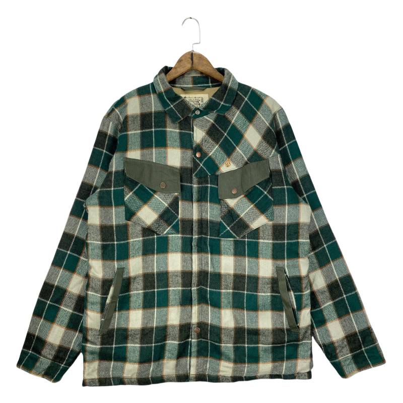 Vintage Volcom Workwear Jeansjacke Grün Kariert Made in China Japan Edition Gr.xl von RevivalModeWarehaus
