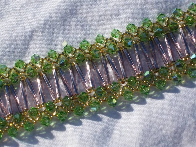 Crystal - Schneidige Zigzag Bugle Armband On Sale Crystal - Schneidige Zigzag Bugle Armband On Sale von Revivarox