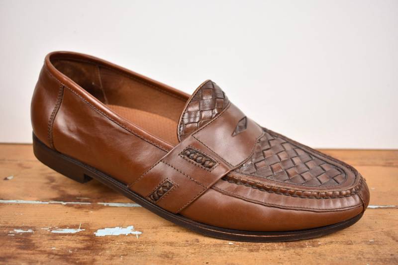 Försheim Braun Moc Toe Penny Loafer Herren Size 10D von ReviveClothiers