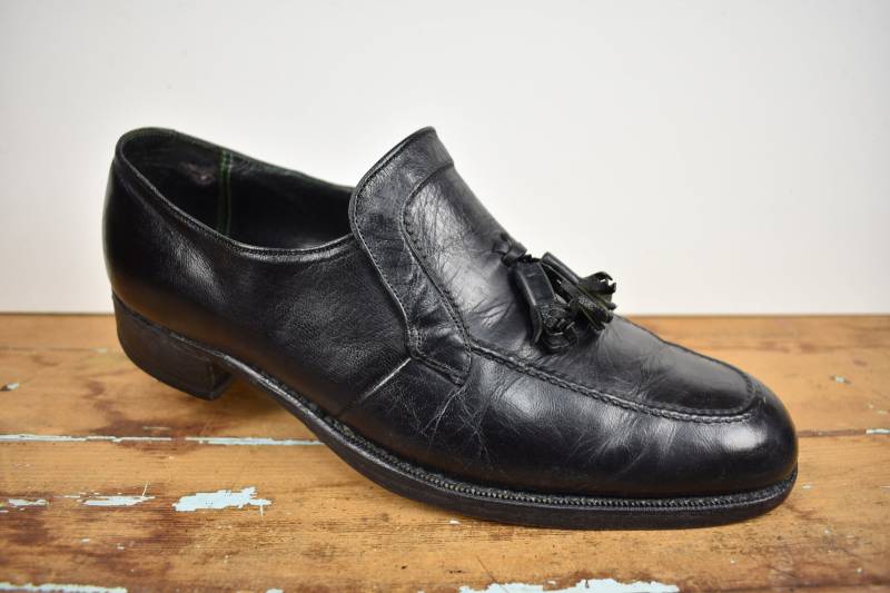 Försheim Imperial Black Moc Toe Quaste Loafer Herren Size 9B von ReviveClothiers